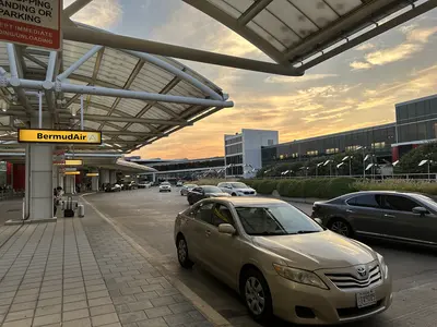 Baltimore Airport at sunset