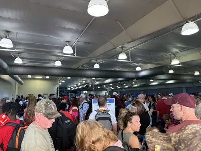 Boarding Carnival Elation in Jacksonville, Florida