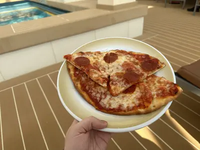 Pizza onboard Vision of the Seas