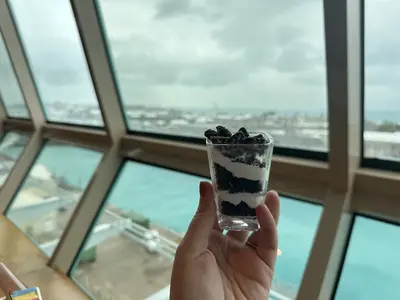 Dessert from the buffet on Vision of the Seas