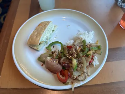 Lunch from the Windjammer buffet on Vision of the Seas