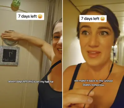 Screenshots taken from Dr. Jenny's TikTok talking about the end of the Ultimate World Cruise