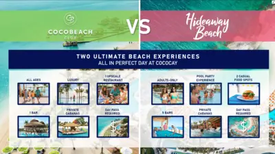 Coco Beach Club vs Hideaway Beach