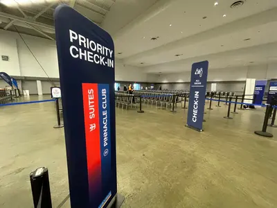 Check-in sign