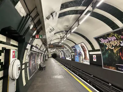 Underground station in UK