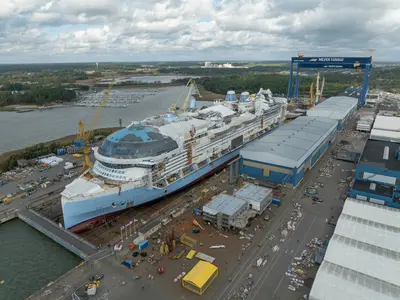 Star of the Seas in dry dock