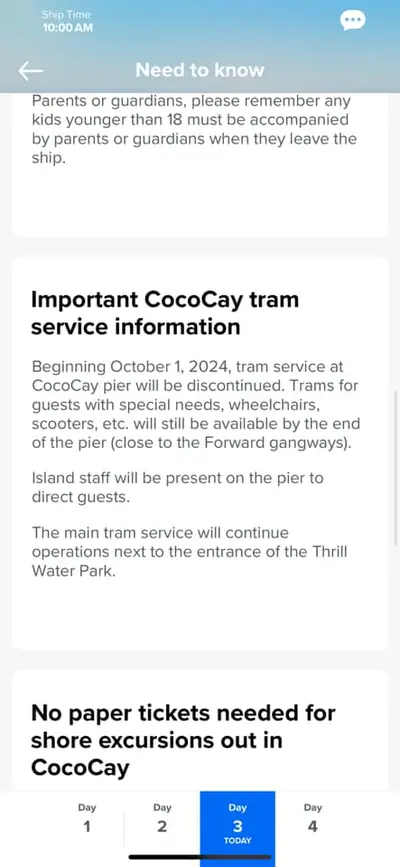 Tram service update