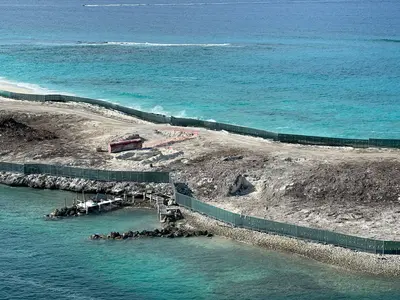 Beach club construction progress