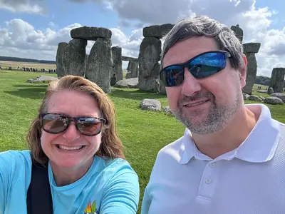 Tonya in Stonehenge