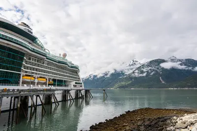 Radiance docked in Skagway Alaska