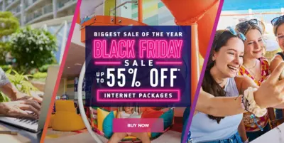 Black Friday ad for internet