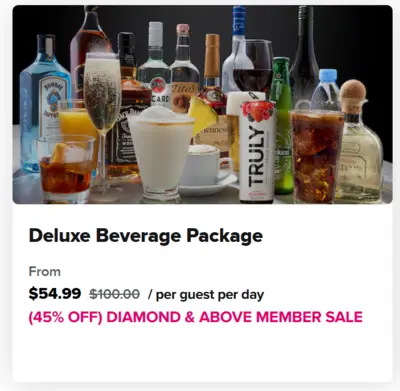 Drink package price