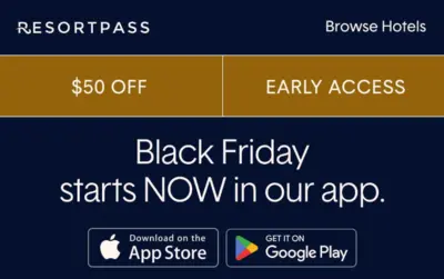 Black Friday deal for ResortPass