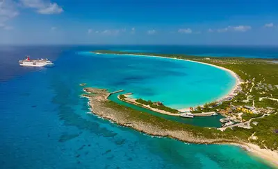 Half Moon Cay aerial