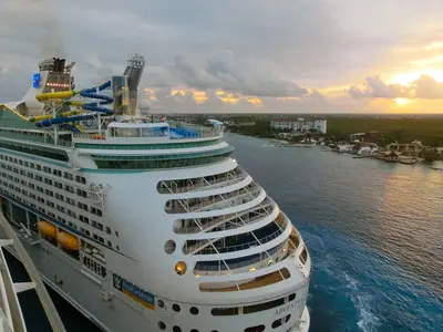 Back of the ship in Cozumel