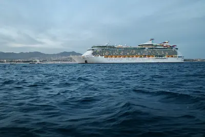 Navigator of the Seas anchored off the coast of Cabo San Lucas, Mexico