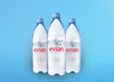 Evian water