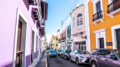 Old San Juan streets in Puerto Rico