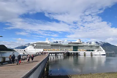 Serenade of the Seas docked in Haines