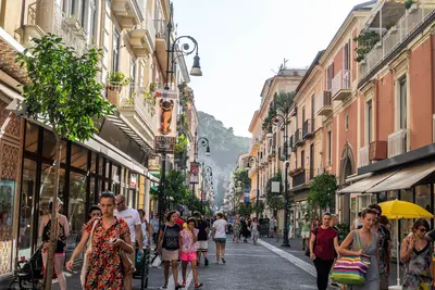 walking street in Sorrento Italy