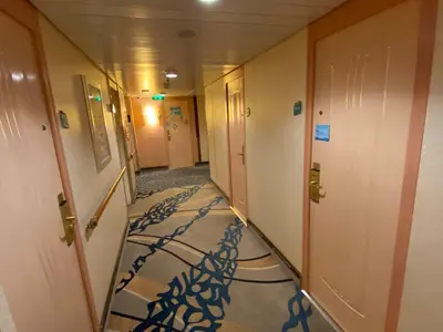 Cabins in hallway