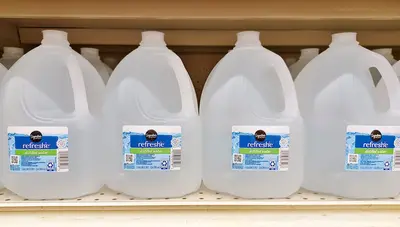 Distilled water gallon bottles