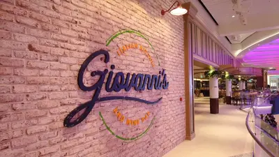 Giovanni's sign on Icon of the Seas