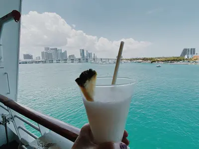 Pina colada on embarkation day