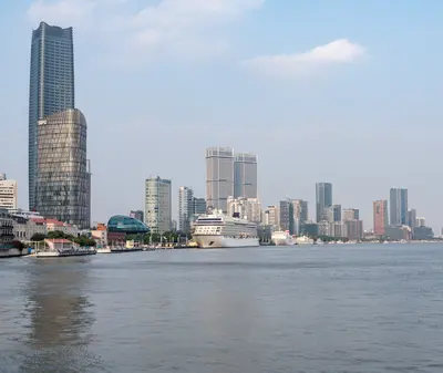 Viking Orion cruise ship docked in Shanghai