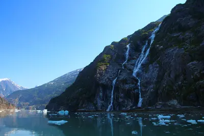 Waterfall in the Tracy Arm Fjord