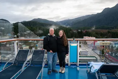 Jenna and dad in Ketchikan Alaska