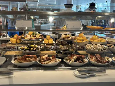 Seafood at the buffet