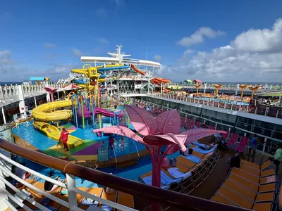 Pool deck on Utopia of the Seas