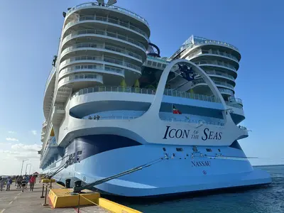 Icon of the Seas docked in Costa Maya