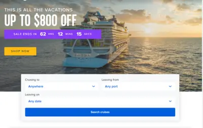 Cruise sale offer