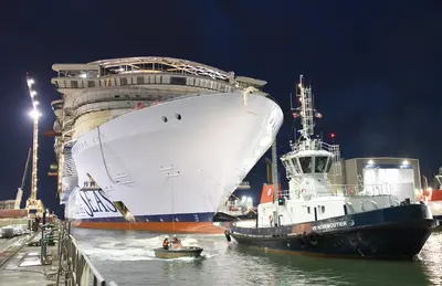 Utopia of the Seas floated out