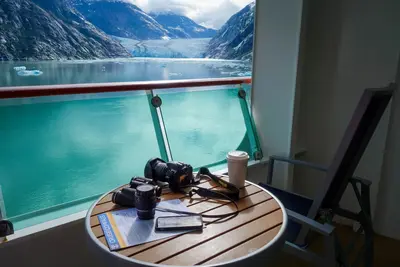 View from balcony in Alaska