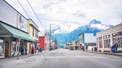 Empty Skagway street