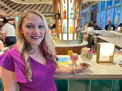 Alexandra Palmeri designed many of the new drink menus on Icon of the Seas