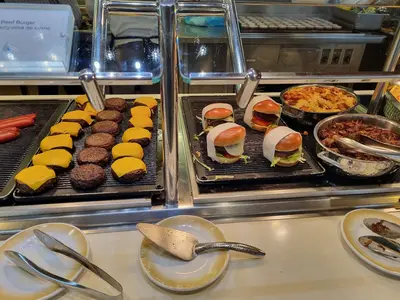 Burgers at the buffet