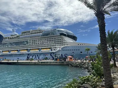 Icon of the Seas docked in St. Thomas