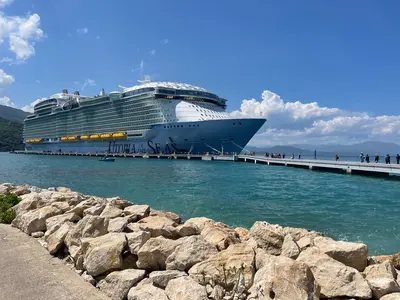 Utopia of the Seas docked in Labadee