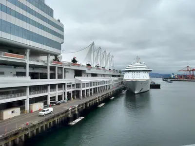 Radiance of the Seas docked in Vancouver