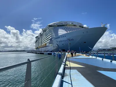 Symphony of the Seas docked in San Juan