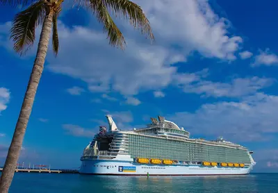 Symphony of the Seas docked at CocoCay