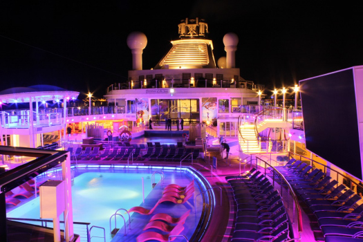 Quantum of the Seas at night photos | Royal Caribbean Blog