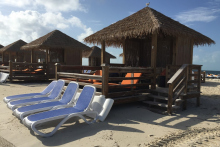 cococay bed beach spotted rental royal caribbean cabanas waterfront