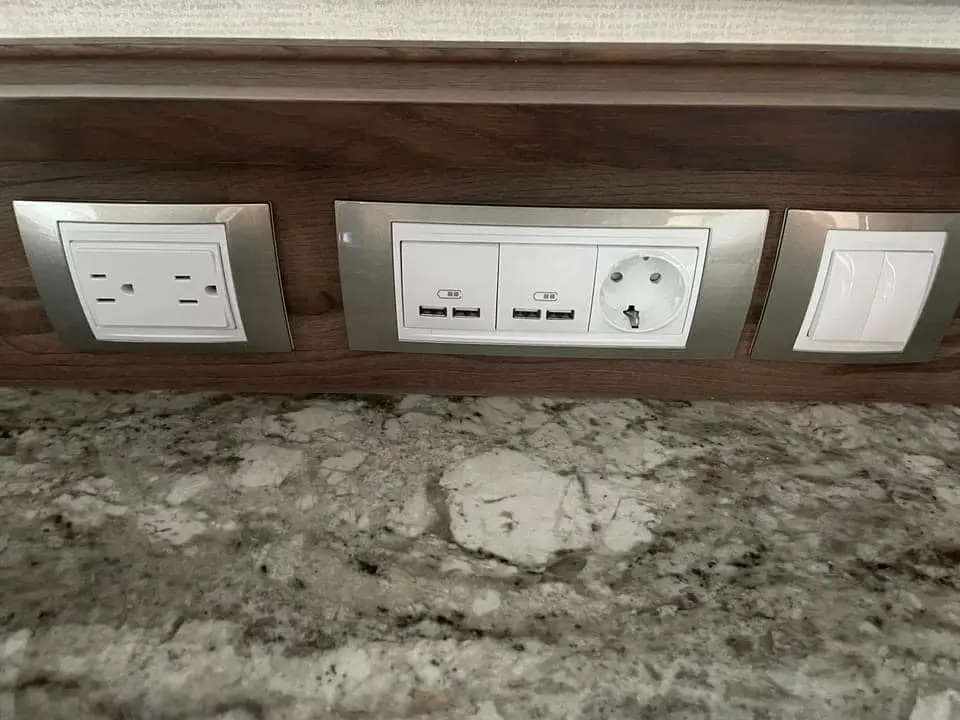 USB plugs in cabin