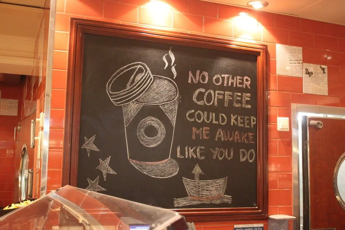 Funny coffee sign