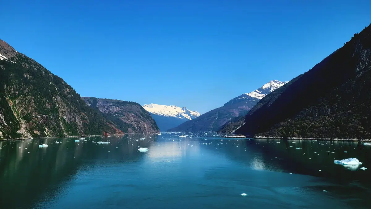 Visiting a glacier